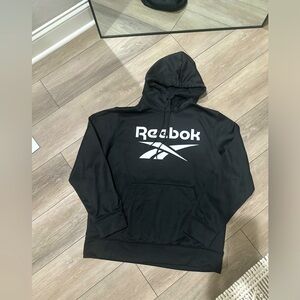 NEW Reebok Pullover HoodieSweatshirt Black  - Mens Size Large